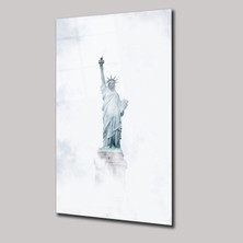 SteelArtDec Amerika Özgürlük Heykeli - Cam Tablo - DEG0276