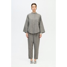 İkikız  Gri Slouchy Pantolon