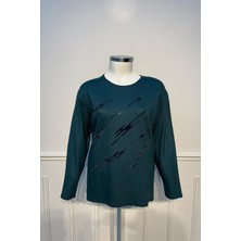 Eskişehir Mağazacılık 004107 Belgin Penye Bluz Battal