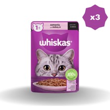 Whiskas Yaş Mama Poşet Somunlu 85 gr - (3 Adet)