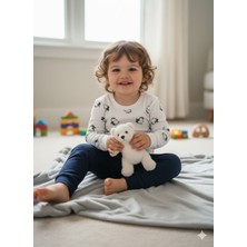 Şimo Butik Kız Erkek Çocuk Bebek Uzun Kollu Çıtçıtlı Body-Badi %100 Pamuk 1-2-3-4-5-6 Yaş Penguen Beyaz