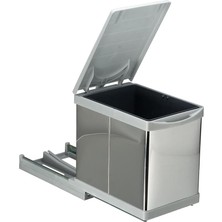 Toty 21700 Raylı Dolap Içi Çöp Kovası 16 Litre