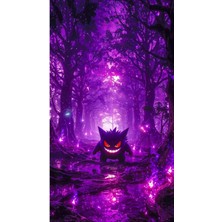Aydın Garage Gengar Kapı Direk Kaplama Folyosu Baskılı Sticker Sağ-Sol 2 Adet 22*50 cm