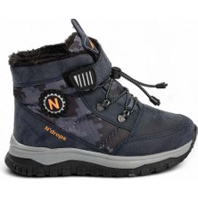 Ayakcity Içi Yünlü Su Geçirmez Soğuğa Dayanıklı Çocuk Bot - Lacivert - 26