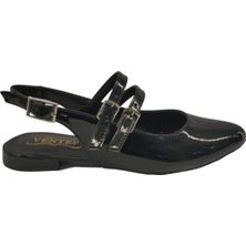 Merry Pace 637289Z Sivri Burun Arkası Açık Bantlı Günlük Kadın Babet Ayakkabı