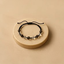 Tuffy Design Kuvars Doğal Taş Makrome Örgülü Bileklik