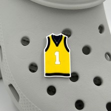 Balp Charm Terlik Süsü ve Aksesuarı , Çanta Süsü – Jibbitz 3D Basket Forması Figür Logo Aksesuar