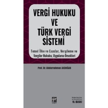 Gazi Kitabevi Vergi Hukuku ve Türk Vergi Sistemi