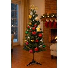 biton  25 parça büyük boy yılbaşı ağacı süs seti – renkli noel süsleri, hediye kutuları, toplar ve figürler