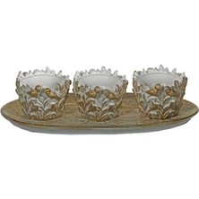 Hanlar Home Kuşlu Tabaklı Mumluk