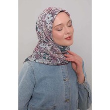 Levidor Lêvi D'or Menekşe Yonca Desen Soft Eşarp