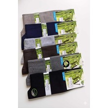 Warmen Bambu Erkek Çorap Dikişsiz 12'lı Paket