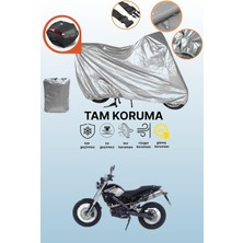 Dokaca Gri Arka Çanta Uyumlu Bmw G 650 x Country Uyumlu Motor Brandası, Koruyucu Örtü