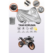 Dokaca Gri Arka Çanta Uyumlu Ktm 250 Rc Abs Uyumlu Motor Brandası, Koruyucu Örtü