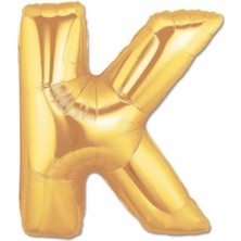 BYZM Altın Sarısı Folyo Harf Balon 1 Metre