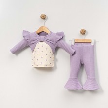 Gültekin Bebe Çakar Bebe 6-18 Aylık Boleralı Kız 2 Li Takım -8034155 - Lila