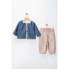 Gültekin Bebe Via Girls Üçlü Hırkalı TAKIM-9721370 - Lacivert