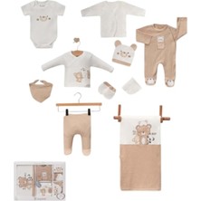 Gültekin Bebe Cayzen Waffle Ayıcık Nakışlı 10 Parça Hastane Çıkışı