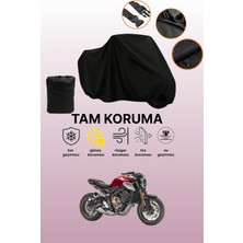 Dokaca Siyah Honda Cb 650 R Uyumlu Motor Branda, Koruyucu Örtü, Motosiklet Brandası