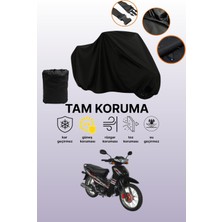 Dokaca Siyah Yuki YK100-7 Paşa Uyumlu Motor Branda, Koruyucu Örtü, Motosiklet Brandası