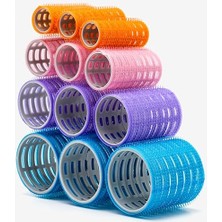 1226 Bigudi Seti 12 Adet Cırtlı Saç Bigudisi