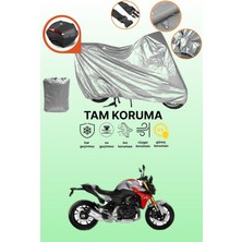 Dokaca Gri Arka Çanta Uyumlu Bmw F 900 R Uyumlu Motor Brandası, Koruyucu Örtü