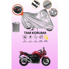 Dokaca Gri Arka Çanta Uyumlu Suzuki Gsf 600 Bandit S Uyumlu Motor Brandası, Koruyucu Örtü