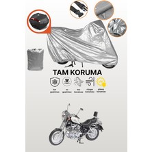 Dokaca Gri Arka Çanta Uyumlu Yamaha Virago Xv 1100 Uyumlu Motor Brandası, Koruyucu Örtü