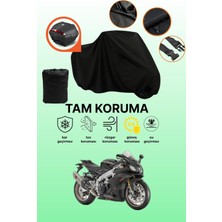 Dokaca Siyah Arka Çanta Uyumlu Aprilia Rsv4 Factory Uyumlu Motosiklet Brandası, Koruyucu Örtü