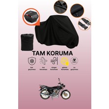 Dokaca Siyah Arka Çanta Uyumlu Arora Ar 100-8 A Modifiye Uyumlu Motosiklet Brandası, Koruyucu Örtü