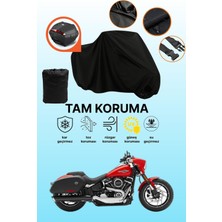 Dokaca Siyah Arka Çanta Uyumlu Harley-Davidson Softail Sport Glide Uyumlu Motosiklet Brandası Koruyucu Örtü