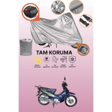 Dokaca Gri Kilit ve Arka Çanta Uyumlu Çelik Motor Xgj 100-7 Uyumlu Motosiklet Brandası, Koruma Örtüsü