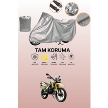 Dokaca Gri Arora CR250 Uyumlu Motosiklet Brandası, Koruyucu Örtü, Motor Branda