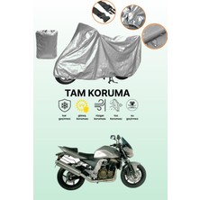 Dokaca Gri Kawasaki Z 750 Uyumlu Motosiklet Brandası, Koruyucu Örtü, Motor Branda