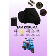 Dokaca Siyah Hero Pleasure 110 Uyumlu Motor Branda, Koruyucu Örtü, Motosiklet Brandası