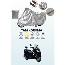 Dokaca Gri Mondial 150 Zat Uyumlu Motosiklet Brandası, Koruyucu Örtü, Motor Branda