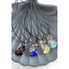 Gümüş Takıcım Kuğu Cam Kolye