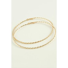 Gümüş Takıcım Burgulu Metal Halka Küpe 8-9-10 cm