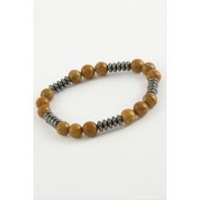 Gümüş Takıcım Jasper Hematit Doğaltaş Bileklk