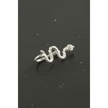Gümüş Takıcım Yılan Tragus Piercing 1 Adet