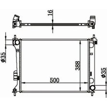 MGA 80606 Motor Radyatoru 253104P000
