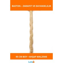 Letsii Ahşap 95 cm Ergonomik Şık Baston
