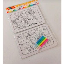 Cg Kids 2 Adet Capybara Kuromi Stitch Temalı 20 Parça Boyama Puzzle Seti (2'li) + 4 Adet Keçeli Kalem Hediye ÜRÜNLER KARIŞIK GÖNDEİLECEKTİR