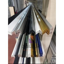 Nalbur Bakkal Alüminyum Köşe Profili 1,5X1,5CM L Köşe Profil (Istediğiniz Ölçüde Kesim) 300CM