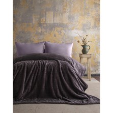 Apricitas Home Tek Kişilik Trusty Antrasit Jakar Desen Battaniye 160x220 CM