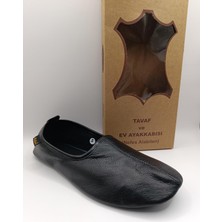 Bukond %100 Deri Hac Umre Tavaf Patiği ve Ev Ayakkabısı Terletmez