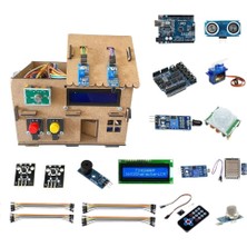 Eding Arduino Tabanlı Akıllı Ev Kiti – Mdf Ahşap Dıy Stem Kodlama  Elektronik Seti