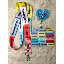 Hediyebum Sağlıkçı Temali Boyun Askısı Yoyo ve Kartlık Set