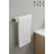 Nakra Home Paslanmaz Çelik Yapışkanlı Havlu Askısı | Delmeden Montaj Suya ve Neme Dayanıklı Havluluk