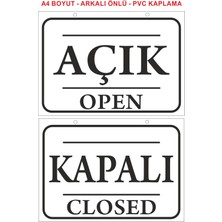 Outdoor One Açık Kapalı Yazılı Levha Pvc Kaplama A4 Boyut Mağaza Kapı Yönlendirme
